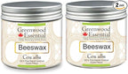 Greenwood Essential Pure Beeswax (Cera alba) (Pack of Two) 100gm X 2 (7.05 oz)