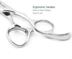 6" Barber Hair Scissors Hair Thinning Shears Professional Hair Thinning Scissors 30 Teeth 440C Silvery Convex Edge KINSARO for Hairdresser Barbershop or Home Use