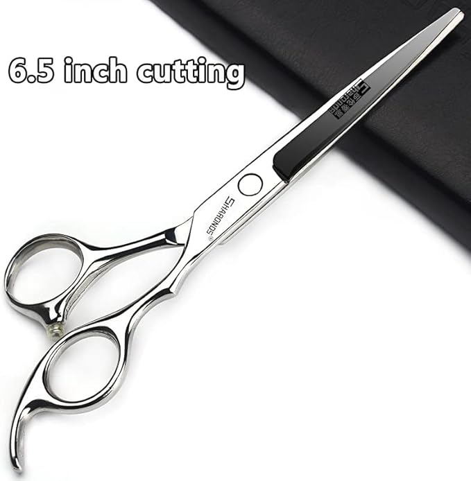 SHARONDS 6.5 Inch Stainless Steel Professional Barber Scissors Hair Thinning Scissors Hairdresser or Home Hairdresser Variant/Hybrid Scissors (6.5 inch-5pc)