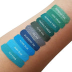 Aromi Green Metallic Liquid Lipstick | Turquoise, Teal-Green Lip Color with Shimmery Finish, Vegan, Cruelty-free, Long-lasting, Smudge Proof, Handmade (Mermaid Tail)