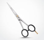 Hair Cutting Scissors-Professional Hairdressing Scissors for Women,Men,Hair Stylists,Salon,Barber- 6.5-Inch Stainless Steel Hair Scissors with Finger Rest (Classic Scissor Shinny Polish)