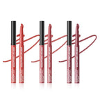 Matte Lip Liner Pencil Set, 12 Colors, Waterproof, Smudge-Proof, Long-Lasting, Semi-Glossy Finish for Defining, Contouring (3#, 3Count (Pack of 1))