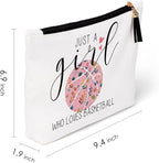 Basketball Gifts for Women & Coaches - Makeup Bag by Who Loves Basketball Stuff Merch D?or