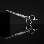 Fromm Transform 6.25" Extra Smooth Hair Cutting Shears for Wet and Dry Hair, Polished Silver Japanese Steel Scissors with Beveled Blade