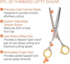 Cricket Centrix Roc-It Dog Professional Stylist 5.75” Hair Cutting Shears and RTL-30 Thinning Hair Cutting Scissors Duo Set, Salon Barber Supplies for Women and Men Haircut, Lefty