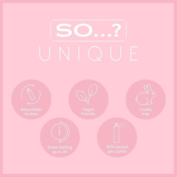 So…?...? Unique Coral Daisy Body Mist - Perfume for Women - Gourmand Fruity Vanilla Perfume - Gifts - Body Spray for Women - 5.1 oz