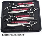 Barber hair scissors, Axemoore professional haircut Cutting Scissors/Shears set- 6", made of Japanese stainless steel, especially (6in-4pc-A)