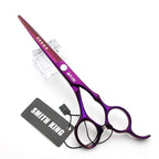 6.0 Inches Professional hair cutting thinning scissors set with razor (Violet)