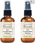 Greenwood Essential Pure Cucumber Water (Hydrosol) (Cucumis Sativa) (Pack of Two) 50ml X 2 (3.38 oz)