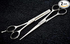 PRO Hair Cutting Sharp Barber Scissors and Thinning Shears Light weight German Made Premium Steel With Finger Rest