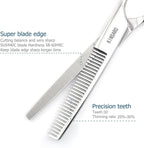 Professional 6 Inch Hair Thinning Shears Barber Scissors Sharp Hair Thinning Scissors 30 Teeth Barber Hair Clippers 440C Shears KINSARO for Hairdresser Barbershop or Home Use