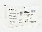 Gauze Surgical Sponges Cotton STERILE Woven 8-ply High Grade Quality 4"x4" Class I(a) All Purpose Pads by P&P MEDICAL SURGICAL Pack of 100