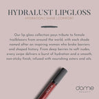 dome BEAUTY Lip Gloss (Angela) LipGloss Vegan. CleanBeauty, CLEAN BEAUTIFUL YOU (Indira, 0.20 oz)
