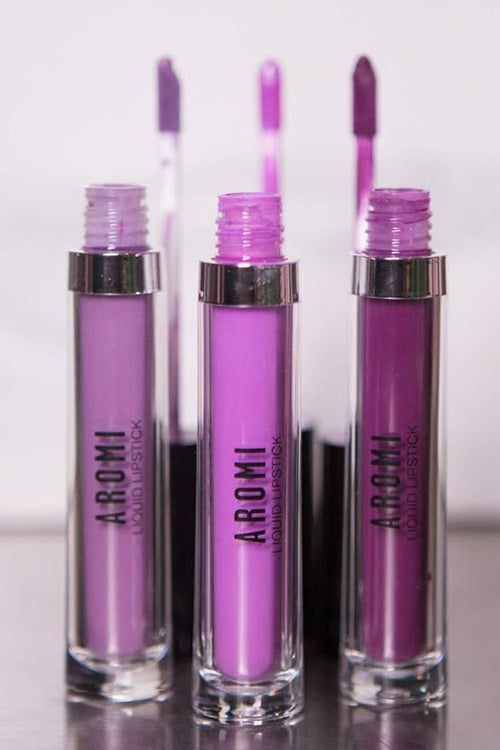 Aromi Lavender Matte Liquid Lipstick | Light Purple, Violet Lip Color for Women, Vegan, Long-Lasting, Handmade (Lavender Fields)