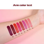Matte Lipstick Crayon for Women, Peach Nude Lip Stick Pencil 24 Hour Long Lasting Waterproof, Non-Drying Hydrating Formula Lip Gloss Makeup, Vegan & Cruelty-Free, 02