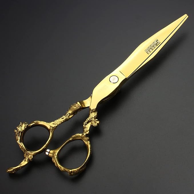 6/7/8/9-inch professional hair clipper set, stainless steel sharp hair clippers, hairdresser specific scissor (7 Inch Flat Scissors)
