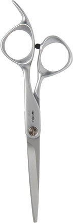 Fromm Transform 5.75" Extra Smooth Hair Cutting Shears for Wet and Dry Hair, Polished Silver Japanese Steel Scissors with Beveled Blade