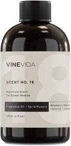 VINEVIDA Caribbean Breeze Fragrance Oil for Cold Air Diffusers - (4 Fl Oz) - Essential Oils for Diffuser Oil Refill & Air Freshener Room Spray
