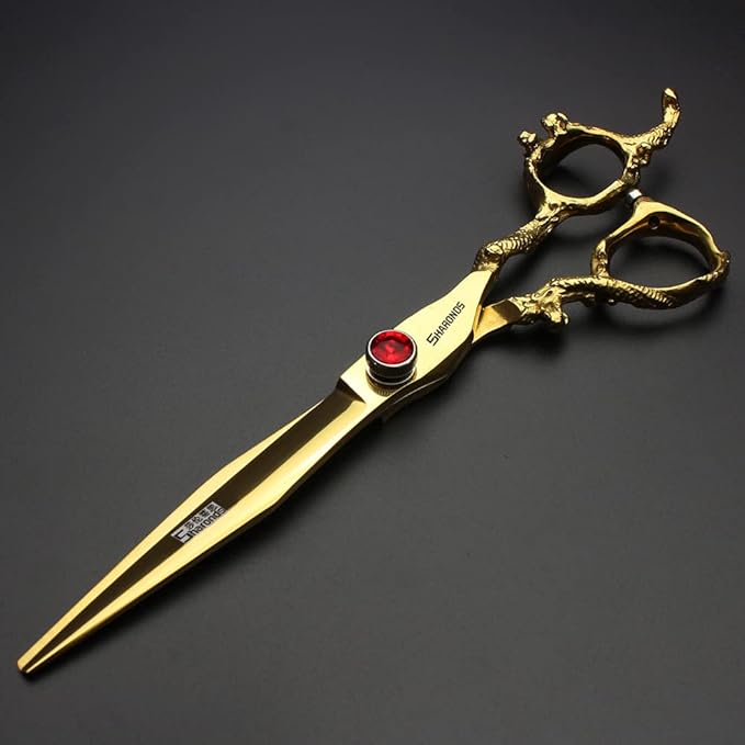 Hair Scissors 6/7/8/9-inch 440C High Hardness For Hairdressers Haircuts Cuttinging Scissors Professional Haircut (7-in cutting scissors)