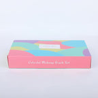 Docolor Makeup Brushes 17 Pcs Colourful Makeup Brush Set Premium Synthetic Kabuki Foundation Blending Face Powder Blush Concealers Eyeshadow Rainbow Makeup Brush Travel Friendly Valentine's Day Gift