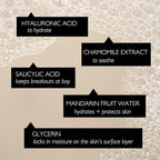 UpCircle Face Toner with Hyaluronic Acid + Salicylic Acid 3.5oz - for Balancing, Plumping + Soothing - Mandarin Fruit Water, Chamomile Extract + Glycerin - Natural, Vegan + Cruelty-Free