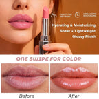 Kaely Honey Lipstick Tinted Lip Balm, Hydrating Shine Lipstick for Women Dry Lips, Moisturizing Nourishing Glossy Lip Gloss Stain Makeup, Sheer Lightweight, Vegan & Cruelty-Free, 03