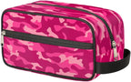 Pink Camo Camouflage Pattern Travel Toiletry Bag for Women Men Lightweight Cosmetic Makeup Bag Organizer Waterproof Shaving Bag Dopp Kit with Large Capacity for Toiletries and Shaving Accessories