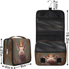 Travel Toiletry Bag for Women & Men Funny Animal Pig Hanging Cosmetic Organizer Portable Waterproof Makeup Case Make Up Bag with Compartments Travel Essentials for Bathroom Shower
