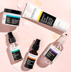 YEOUTH Skin Care Set: Hyaluronic Acid Serum for Face, Vitamin C Facial Serum, Face Cleanser, Toner & Cream, Hydrating Skin Care Kit 5-Piece