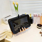 Clear Makeup Bag Small, TSA Approved Portable Toiletry Bag with Zipper Cosmetic Travel Bag Makeup Organizer Case Mini Makeup Pouch for Purse Car Organizer Bag for Women Men