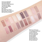 Cream Glitter Cocoa Shimmer Metallic Eyeshadow Palette Makeup, Natural Single Mini Instant Holographic Eyeshadow For Women, Sombras Crema Para Ojos, Talc, Paraben & Cruelty Free, 21