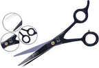 Jimy 6.5" Hair Scissors Professional – Ultra Sharp Razor Edge Stainless-Steel Scissors to Cut Hair – Ergonomic Design Salon Quality Hair Shears for Men, Women & Barbers