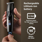 SHPAVVER Beard Trimmer for Men: Professional Barber Hair Clippers - 12-in-1 Cordless Grooming Kit - Waterproof Electric Razor with Turbo Speed & Precision Blades
