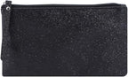 Celestial Glitter Makeup Pouch – Six Stunning Shades - Festive Cosmetic Bag (Twilight Black)