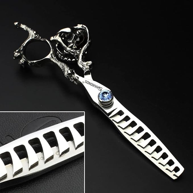6/7/8/9 Inch Professional Slim Japanese Hairdressing Scissors Set for Men or Women (7 Inches, 2 Pieces-B)
