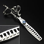 6/7/8/9 Inch Professional Slim Japanese Hairdressing Scissors Set for Men or Women (7 Inches, 2 Pieces-B)