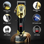 Hair Clippers for Men Professional, Cordless Beard Trimmer & Electric Razor Shavers for Men, Rechargeable 3 Piece Barber Hair Cutting Kit LED Display Men's Grooming Kit