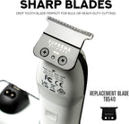 Supreme Trimmer Recharge ST777 – Professional Barber Trimmer with 2 Removable Batteries | 8000 RPM Motor, Zero Gap DLC Blades, Smart Charging Dock, USB-C Fast Charge