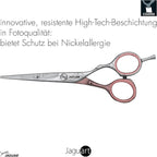 Jaguar Tender Love Floral Hairdressing Scissors, Right Handed Offset Handle, 5.5 Inch