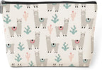 jeilink Cute Llamas Makeup Bag Alpaca Llama Gifts Funny Llama Stuff Decor for Llamas Lover Christmas Birthday Gifts for Women Animal Lovers Girl Daughter Best Friend BFF Niece Sister Toiletry Bag