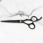 Scissors for Haircutting Professionals - Matte Black Finish - Long Lasting, Sharp Edge for Easy Hair Cuts - 440C Stainless Steel (7.0 Inches)