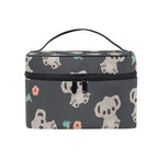 senya Cosmetic Bag Cartoon Koala Travel Makeup Organizer Bag Portable Train Case for Women Girls