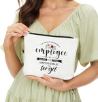 Employee Appreciation Gifts, Employee Gifts, Employee Birthday Christmas New Job Promotion Gifts, Thank You Gifts, Retirement Gifts for Employee, Coworker- Amazing Employee is Hard to Find Makeup Bag