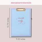 kate spade new york A4 Clipboard Folio with Low Profile Clip, Professional Padfolio Includes Lined Notepad, Pen Loop, and Pocket (Invite Only)