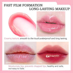 BINGBRUSH Peach Color Changing Lipstick,Moisturizer Long Lasting Lip Care Lip Balm Magic Lip Gloss Lip Tint Stain Gloss Set for Women (3Pcs Peach+Strawberry+ Red Cherries Lipstick)