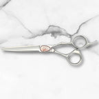 Scissors for Professional Hairdressers - 6" Shears With Intricate Detailing and Design - 440C Stainless Steel For Longlasting Sharpness
