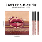 Matte Lip Liner Pencil Set, 12 Colors, Waterproof, Smudge-Proof, Long-Lasting, Semi-Glossy Finish for Defining, Contouring (1#, 3Count (Pack of 1))