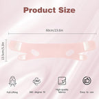 Chin Strap for Sleeping,Double Chin Reducer,Adjustable Chin Strap,Jaw Strap,Jawline Shaper,V Line Lifting Mask,Pink,M