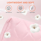 Makeup Bag, Wide-open Cosmetic Bag, Toiletry Bag for Women, Travel Essentials Organizer, Compact Lightweight for Daily Use