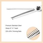 Fcysy Professional 11 Pcs Hair Cutting Tools - Baber Scissors, Blend Shears, Straight Edge Razor, Thinning Shears for Hair Cutting